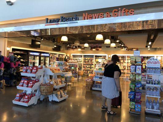 store front (in front of gates 10 and 11 in Long Beach Airport)