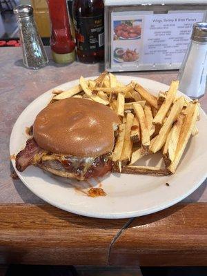 Amazing west end burger and fresh fries