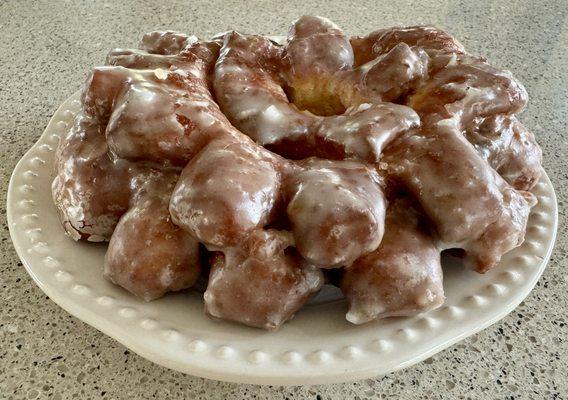 Behold the massive Apple Fritter