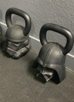 Star Wars kettle bells, for the days when you need to use the Force.