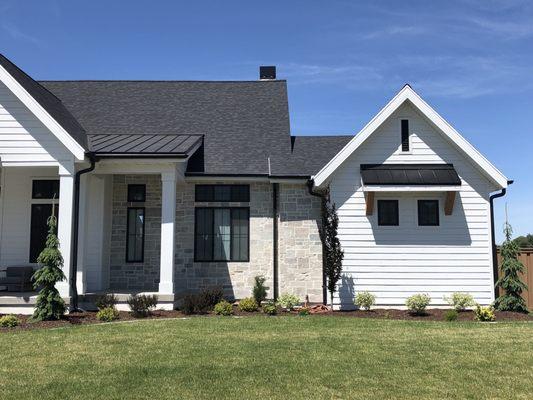 Rain gutters and Chimney hood