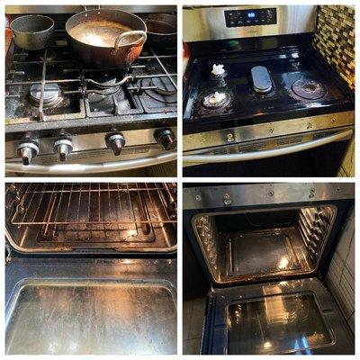 Oven and stove cleaning