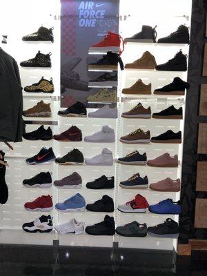 One of the sneaker walls