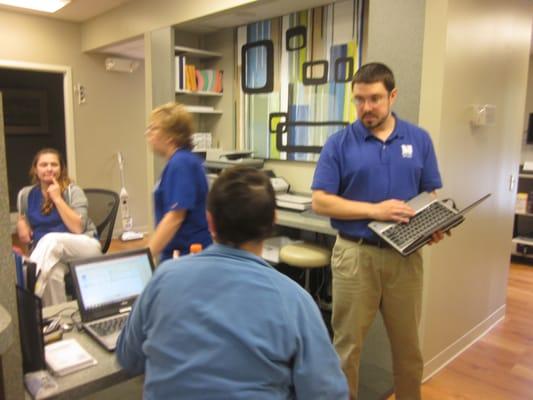 Dr. Boyer at the Shiloh Office