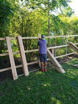 West Fence and Deck