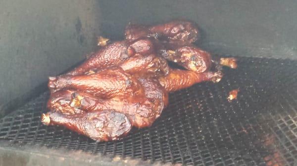 Smoked turkey legs