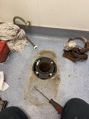 Toilet flange repair