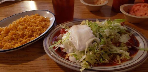 Double Burrito. Delicious. Best Mexican food in the upstate area.