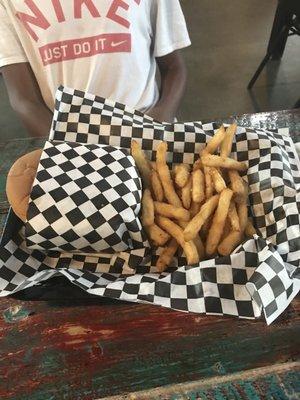 Cheese Burger with Fries