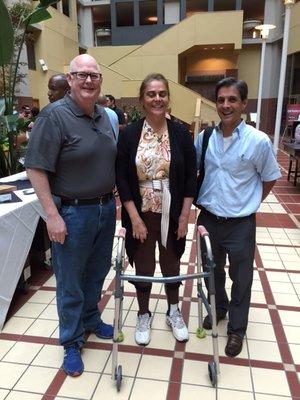 The women in the middle went from no movement to walking again with the help of chiropractic.