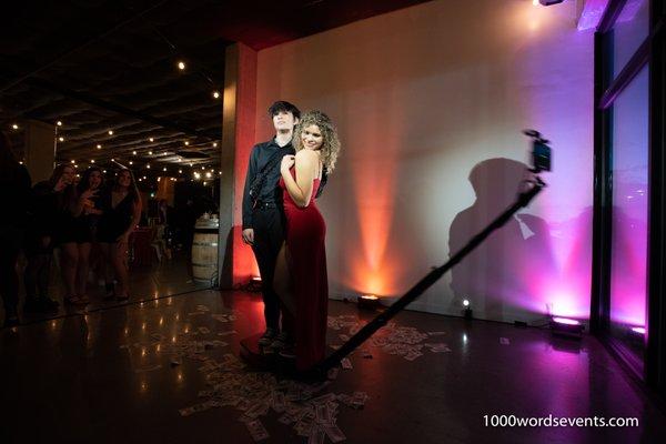 The 360 Spin Cam by 1000 Words in action at a sweet 16 event.