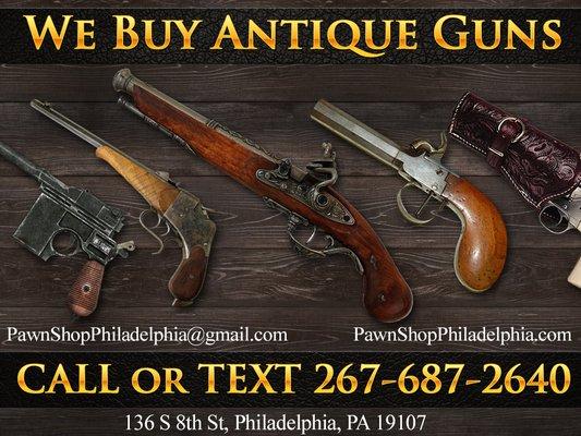 We Buy Antique Guns