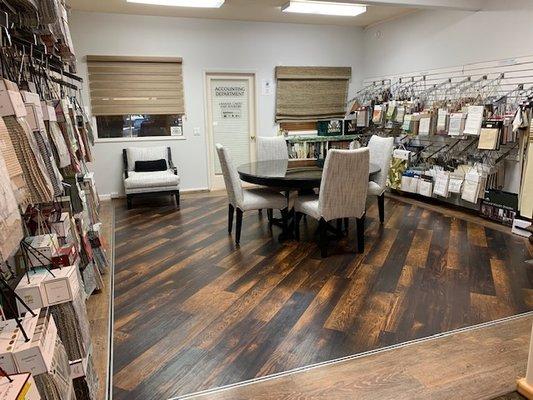 Lahaina Carpets & Interiors Uhpolstery Showroom.