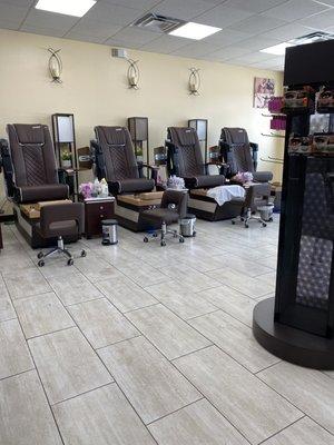 Brand new pedicure chairs