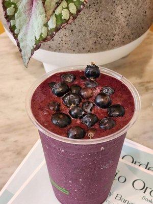 Refreshing & fresh Blueberry Smoothie - Yum!