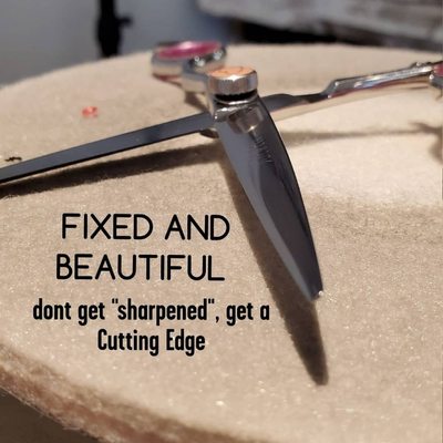 Can your sharpener make your shears look and feel better than new?