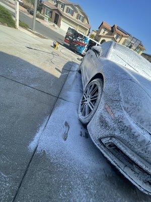 Foam wash