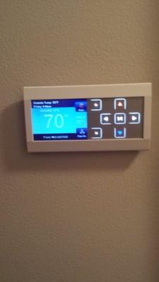 Digital Thermostat operating a 16SEER two stage Heat Pump to a 1780 Sq Ft all electric fuel home. B.G.E.bill $108.00 month