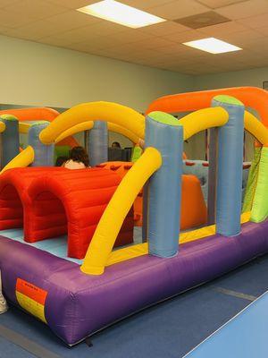 Bounce house is part of the birthday party!