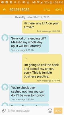 Missed appointment because he "od'ed" on sleeping pills? Wow.