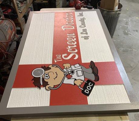 HANDPAINTED SANDBLASTED POLYURETHANE SIGNS