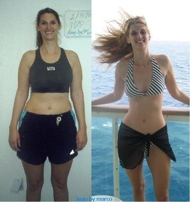 Aimee lost 35pounds! Her testimony at www.leanbymarco.com