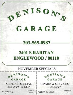 Denison's Garage