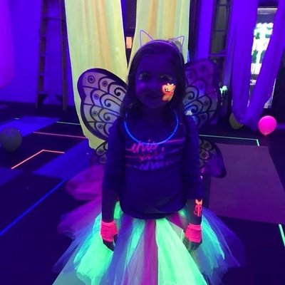 Kids aerial yoga glow parties