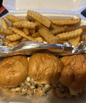 Chicken Philly Sliders