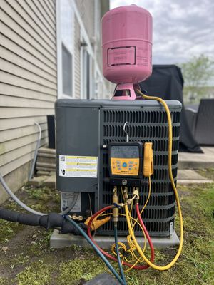 adding leak sealer and 410a refrigerant