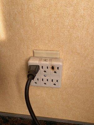 Burnt outlet