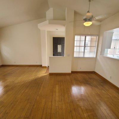 After Photo: Shiny wood floors