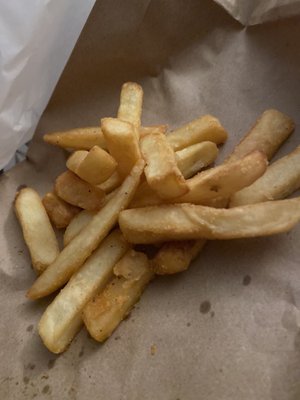 Regular fries, thicker cut.