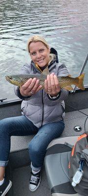 Cold.. but plenty of brown trout!