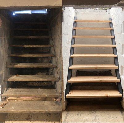 Before & After, Bilco Staircase Restoration