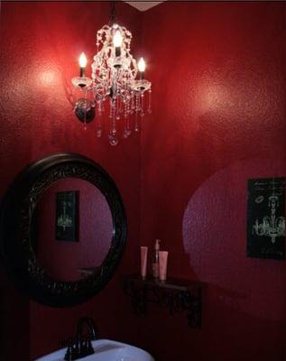 We even have a red Powder Room