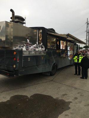 The food truck. With a nice backside smoker