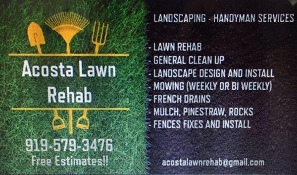 Acosta Lawn Rehab