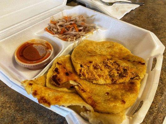 Golden pupusa goodness.