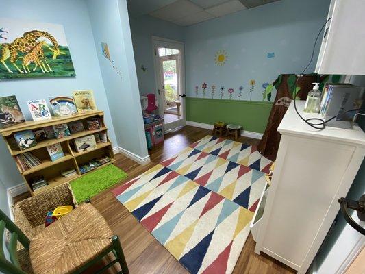 We have a fully-stocked and safe playroom available for children that you may bring along with you to your appointment.