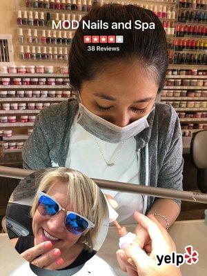 As a professional woman, I do not have time for botched nail work.  I trust Trina bi-weekly to take care of my nail and pedi needs.