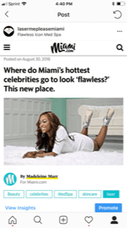 Come Get Flawless With Your Favorite Celebrity at Flawless Icon @lasermepleasemiami