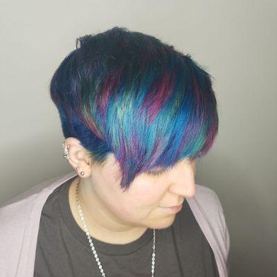 Pixies can be mermaids too! Undercuts and City Beats by Redken were made for each other