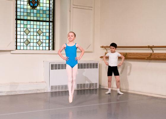 Ballet I student jumping across the floor

Photo by Kyle Froman