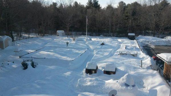 Snow Maze in our expansive play area.