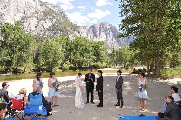 Sentinel Beach, Yosemite Wedding