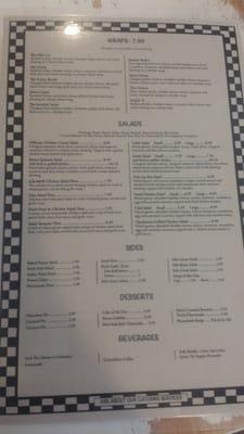 Recent menu