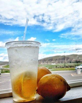 Try our fresh squeezed lemonade!