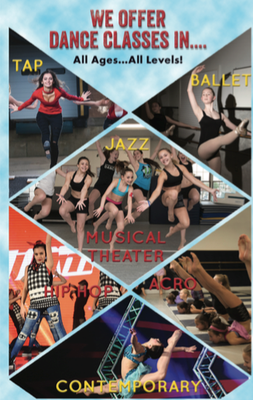 Diverse Classes for all ages - Tap, Ballet, Hip Hop, Musical Theater, Jazz, Acrobatics