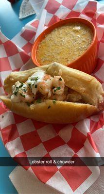 Lobster Roll and Texas chowder